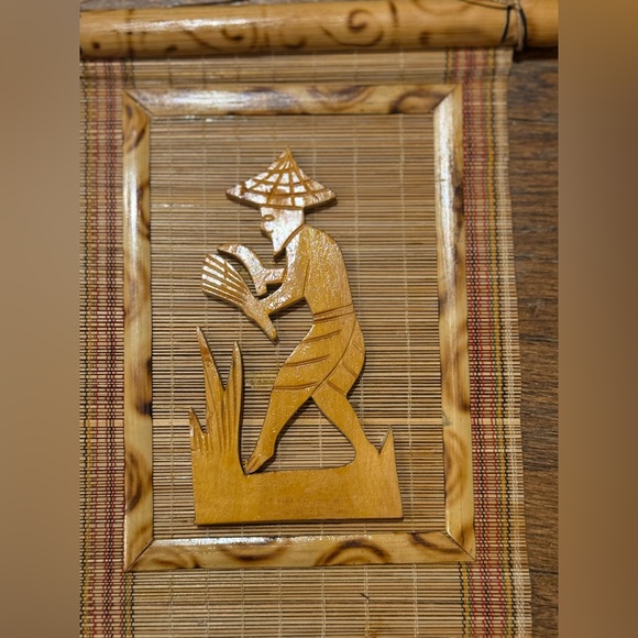 Asian 1970’s Bamboo Wall Art - Picture 2 of 7